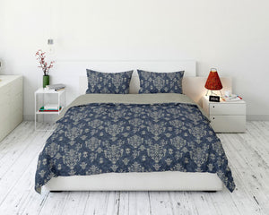 Cotton House 3-Piece Queen Duvet Cover Set - Blooming Vine
