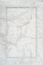 Merinos Karizma 7'8" x 10'8" Area Rug with Underpad - Grey, White