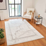 Merinos Karizma 7'8" x 10'8" Area Rug - Grey, White