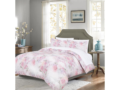 Cotton House 7-Piece King Comforter Set - Floral Fantasy