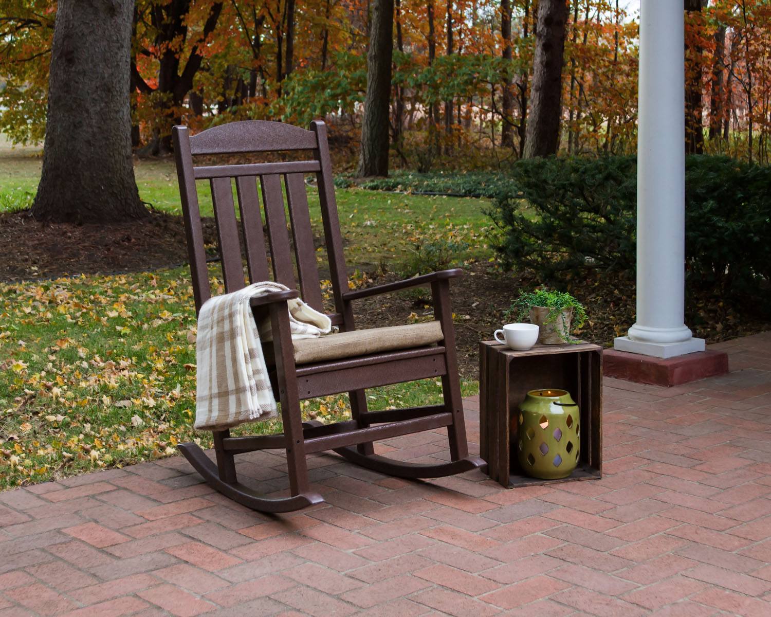 POLYWOOD® Presidential Rocking Chair - Mahogany