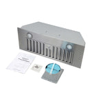Hauslane Stainless Steel 36" Insert Convertible Range Hood - IN-R100SS-36