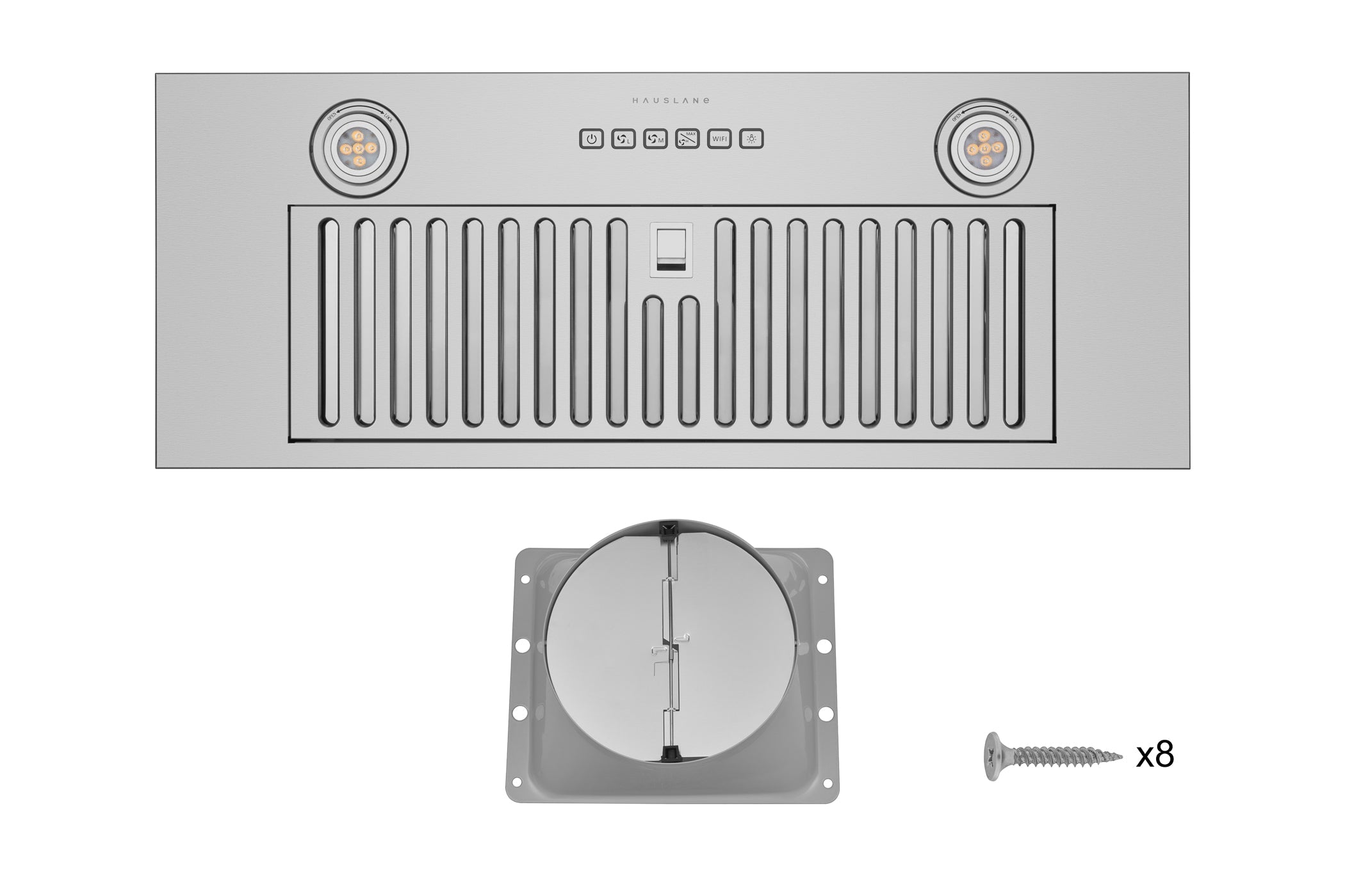 Hauslane Stainless Steel 30" Smart In-Cabinet Range Hood - IN-R110SS-30