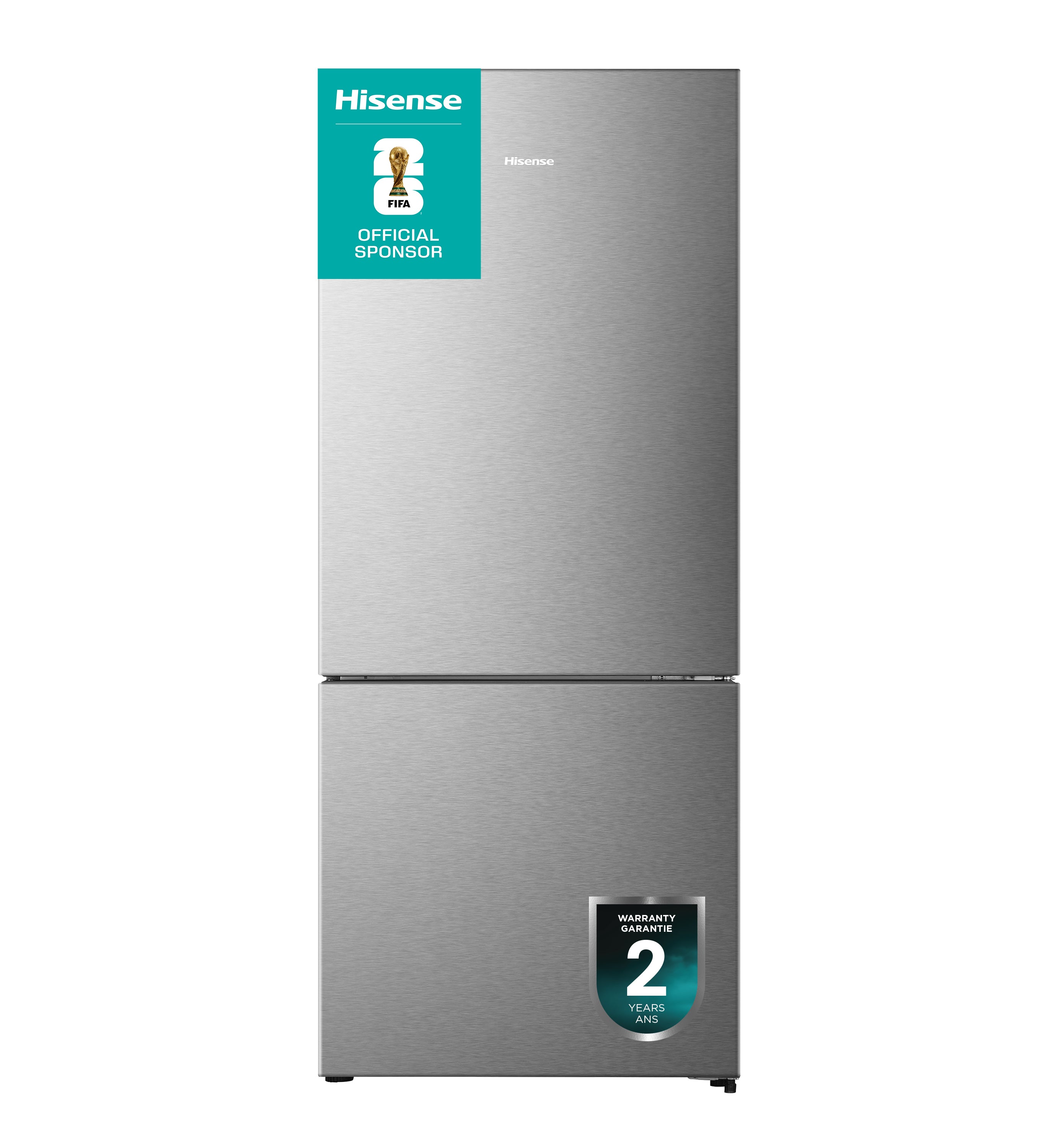 Hisense 28" 15 Cu. Ft. Fingerprint Resistant Titanium Counter-Depth Bottom-Freezer Refrigerator - RB15A2CSE--