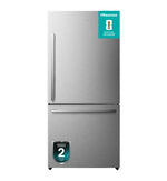 Hisense 31" 17 Cu. Ft. Fingerprint Resistant Titanium Counter-Depth Bottom-Freezer Refrigerator - RB17A2CSE--
