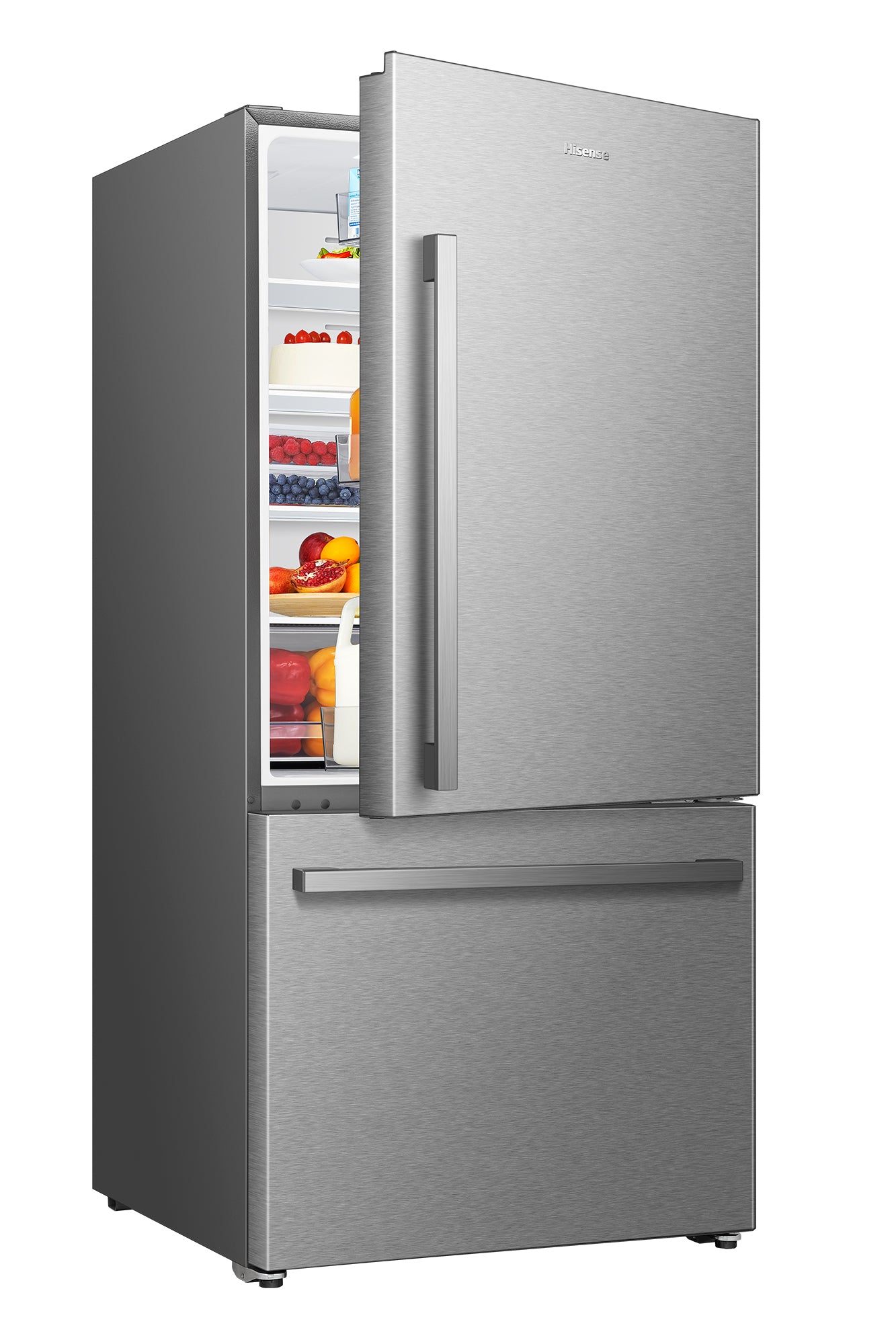Hisense 31.5" 22.3 Cu. Ft. Stainless Steel Bottom-Freezer Refrigerator - RB22A2FSE