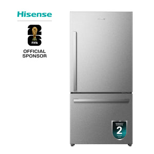 Hisense 31.5" 22.3 Cu. Ft. Stainless Steel Bottom-Freezer Refrigerator - RB22A2FSE