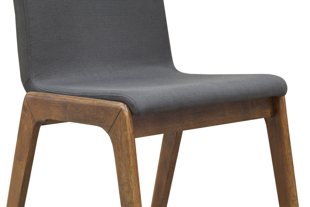 Thomaa Dining Chair Set - Brown/Dark Grey - Set of 2