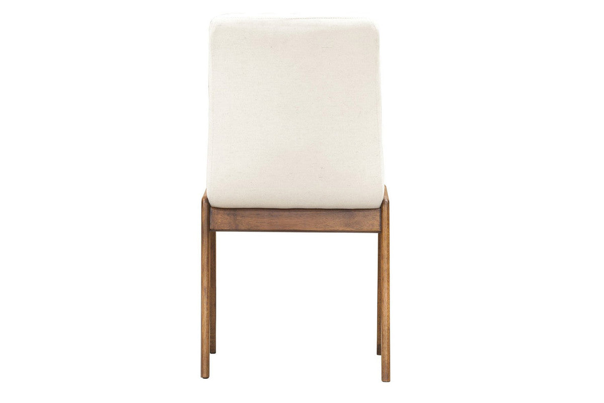 Thomaa Dining Chair Set - Brown/Cream - Set of 2