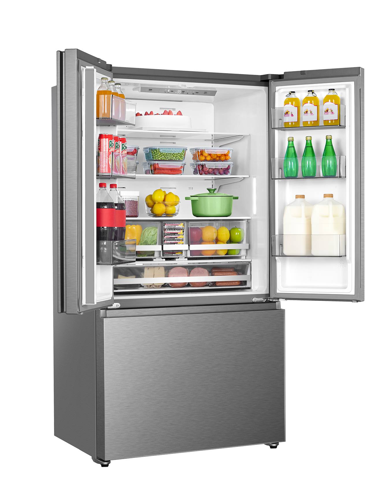 Hisense Stainless Steel Counter Depth French Door Refrigerator (22.5 Cu. Ft.) - RF225A3CSE