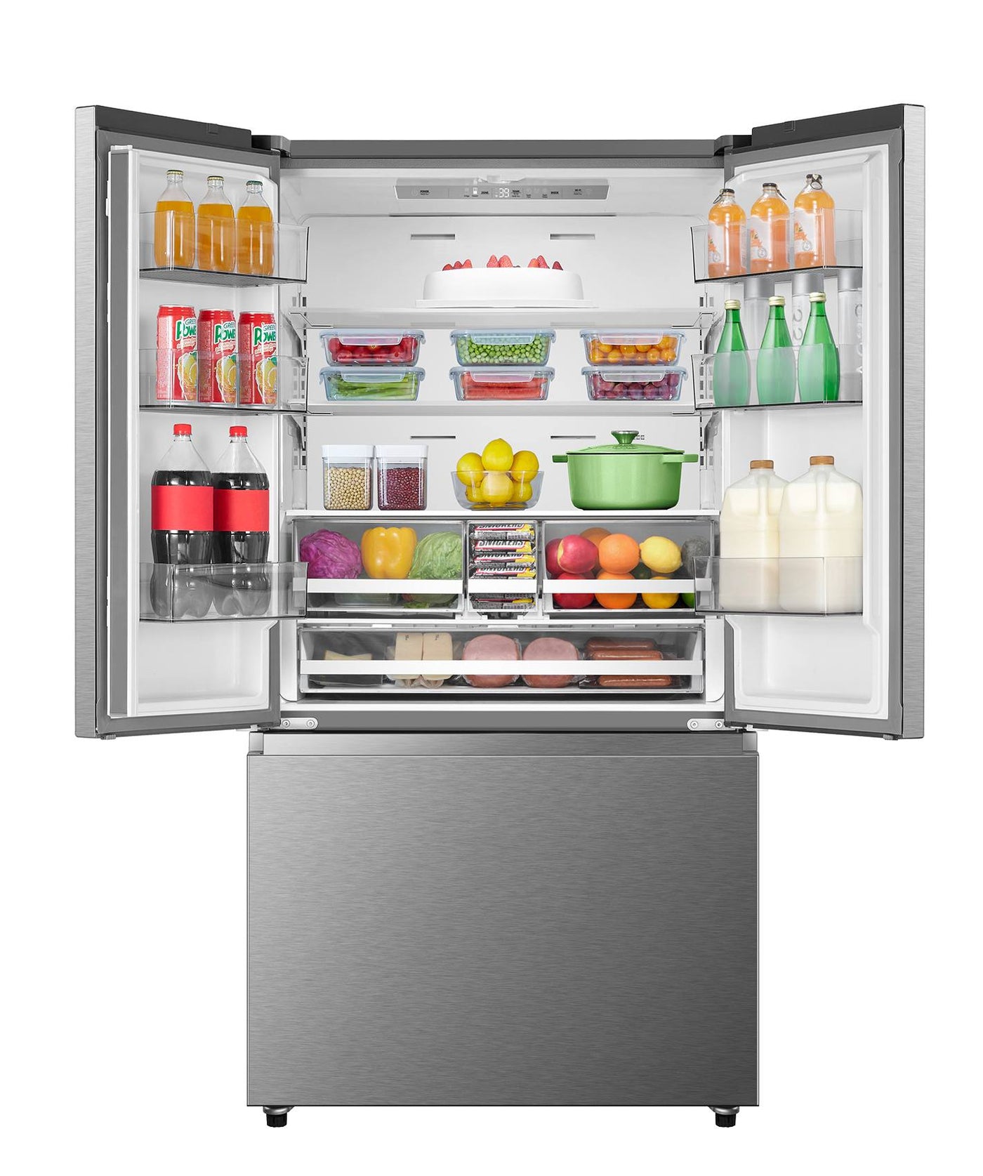 Hisense Stainless Steel Counter Depth French Door Refrigerator (22.5 Cu. Ft.) - RF225A3CSE