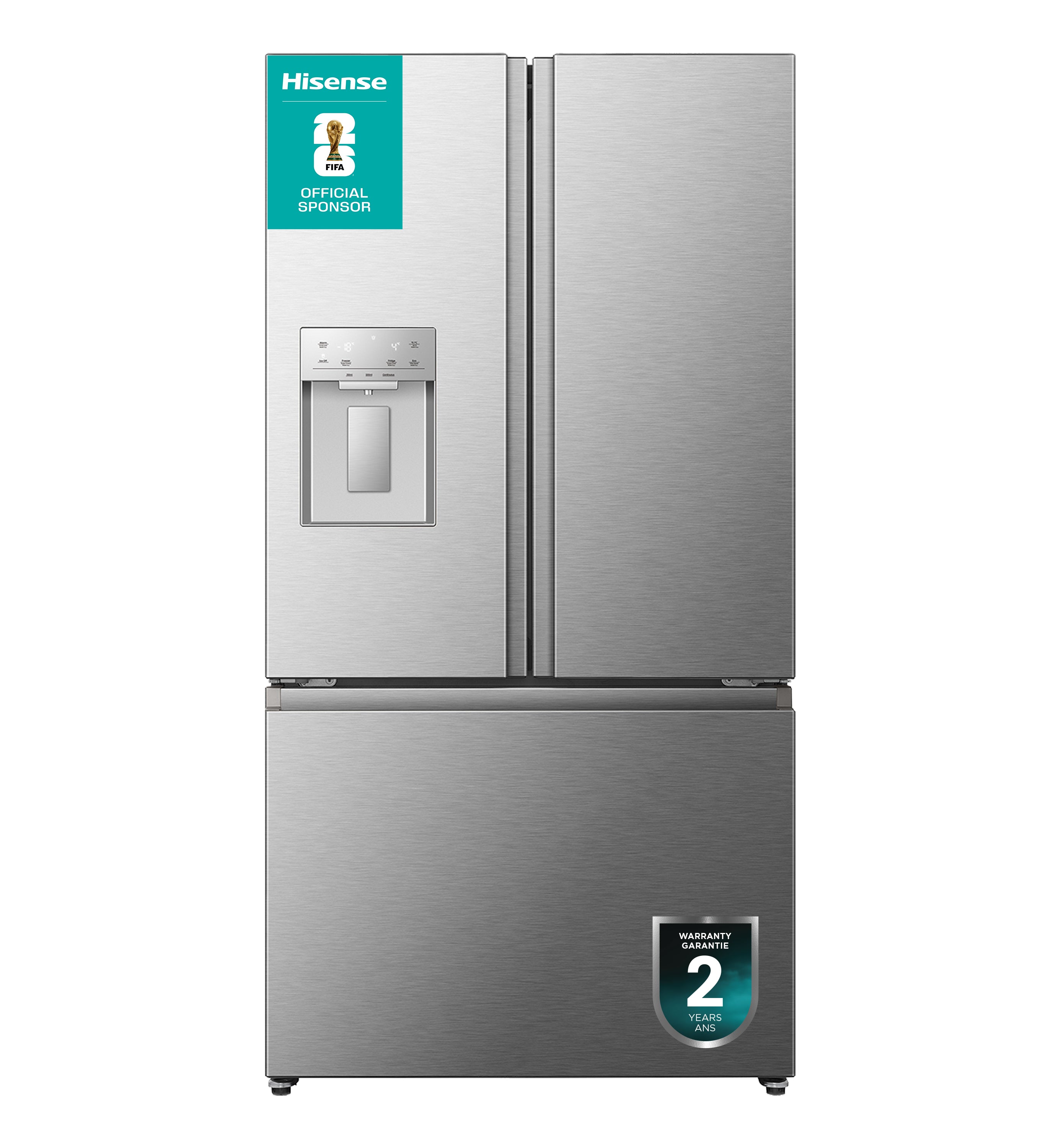 Hisense 36" 22.4 Cu. Ft. Stainless Steel Smart Counter-Depth French Door Refrigerator - RF225C3CSEI--