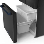 Thor Kitchen - Gordon Ramsay Collection 30" 17.5 Cu. Ft. Matte Black Counter-Depth French Door Refrigerator with Ice Maker - RF3017FFD00-BLU