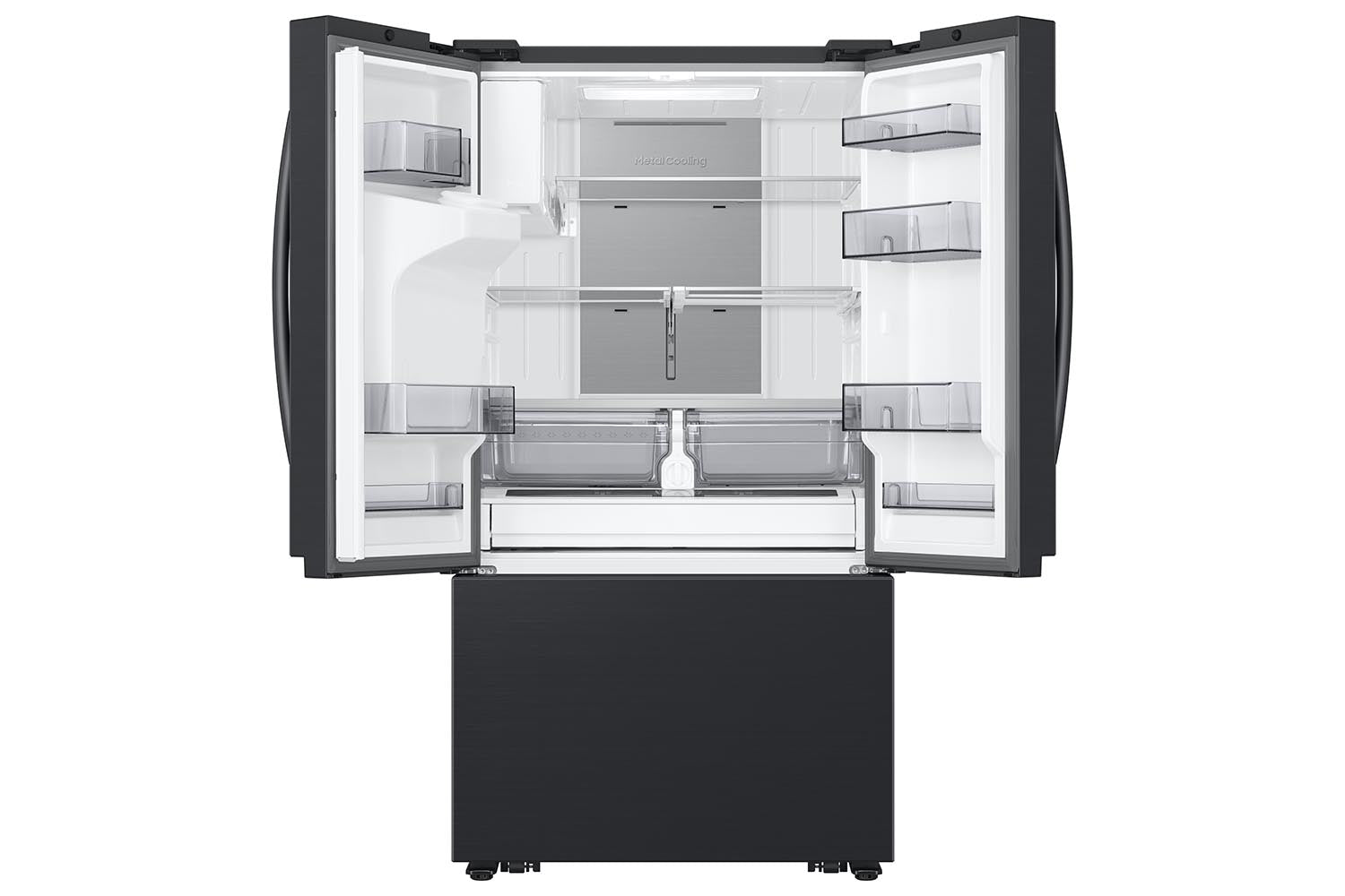 Samsung Matte Black Stainless Steel 36" French Door Refrigerator (31cu.ft) - RF32CG5400MTAA