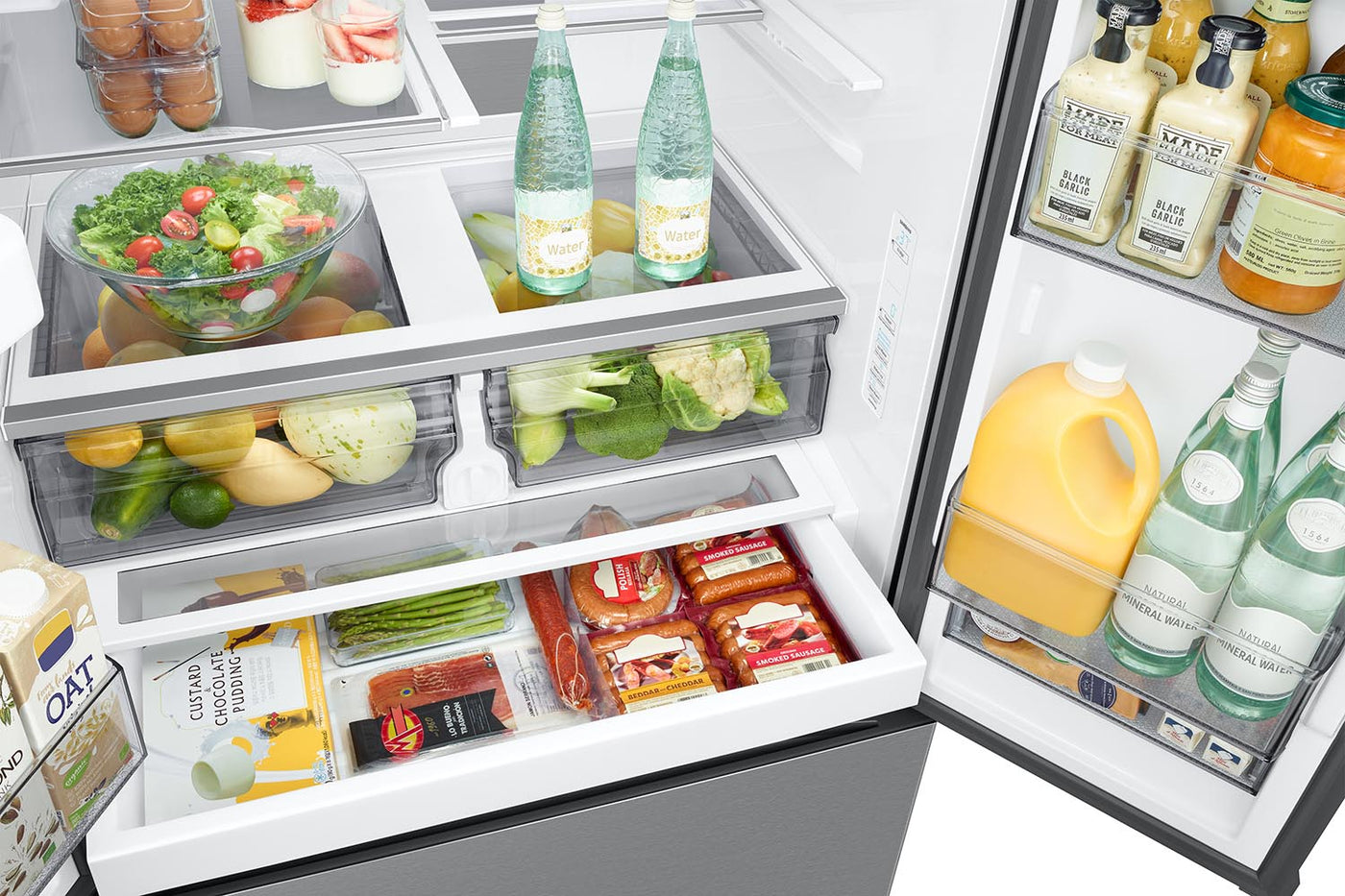 Samsung Stainless Steel 36" French Door Refrigerator (31cu.ft) - RF32CG5400SRAA