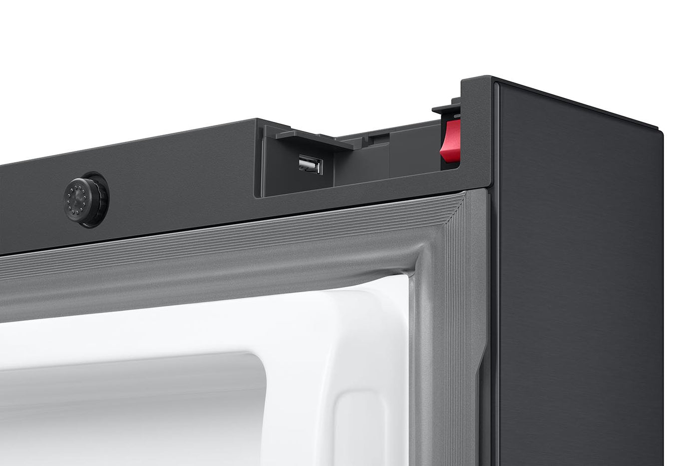 Samsung Matte Black Stainless Steel 36" Family Hub Refrigerator (30cu.ft) - RF32CG5900MTAC