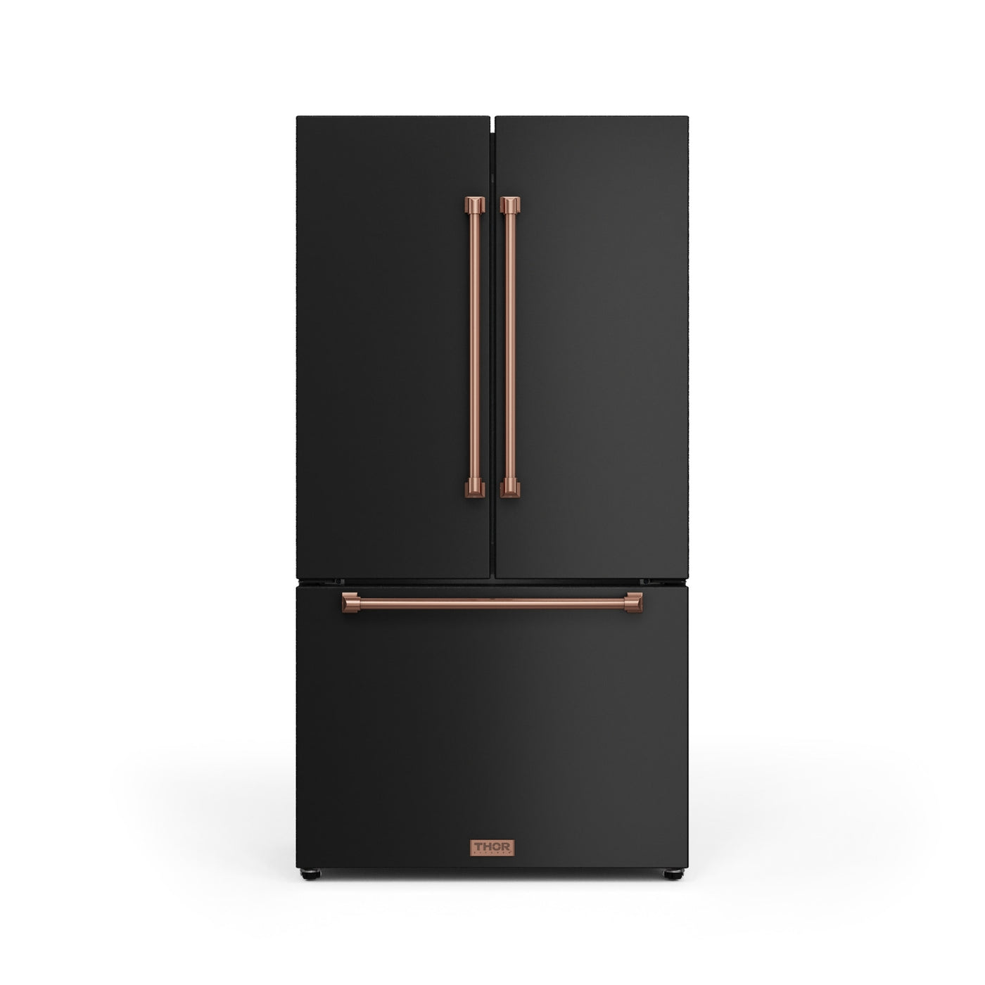 Thor Kitchen Matte Black French Door Counter-Depth Refrigerator with Ice Maker| Gordon Ramsay Collection (20.3 cu.ft.) - RF3621CTD00-RSG