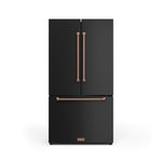 Thor Kitchen - Gordon Ramsay Collection 36" 20.3 Cu. Ft. Matte Black Counter-Depth French Door Refrigerator with Ice Maker - RF3621CTD00-RSG