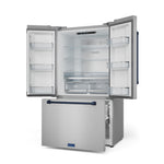Thor Kitchen Stainless Steel French Door Counter-Depth Refrigerator with Ice Maker| Gordon Ramsay Collection (20.3 cu.ft.) - RF3621CTD99-BLU