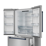 Thor Kitchen - Gordon Ramsay Collection 36" 20.3 Cu. Ft. Stainless Steel Counter-Depth French Door Refrigerator with Ice Maker - RF3621CTD99-BLU