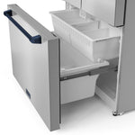 Thor Kitchen - Gordon Ramsay Collection 36" 20.3 Cu. Ft. Stainless Steel Counter-Depth French Door Refrigerator with Ice Maker - RF3621CTD99-BLU