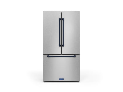 Thor Kitchen Stainless Steel French Door Counter-Depth Refrigerator with Ice Maker| Gordon Ramsay Collection (20.3 cu.ft.) - RF3621CTD99-BLU
