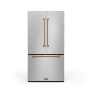 Thor Kitchen Stainless Steel French Door Counter-Depth Refrigerator with Ice Maker| Gordon Ramsay Collection (20.3 cu.ft.) - RF3621CTD99-RSG