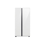 Samsung BESPOKE White Glass 36" Side-by-Side Refrigerator with Beverage Center (22.6 cu.ft) - RS23CB760012AA