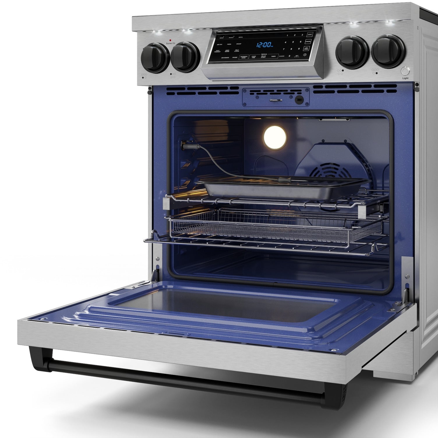 Thor Kitchen Stainless Steel Freestanding Professional Electric Range|Gordon Ramsay Series (4.55 cu.ft.) -RSE30-BLK