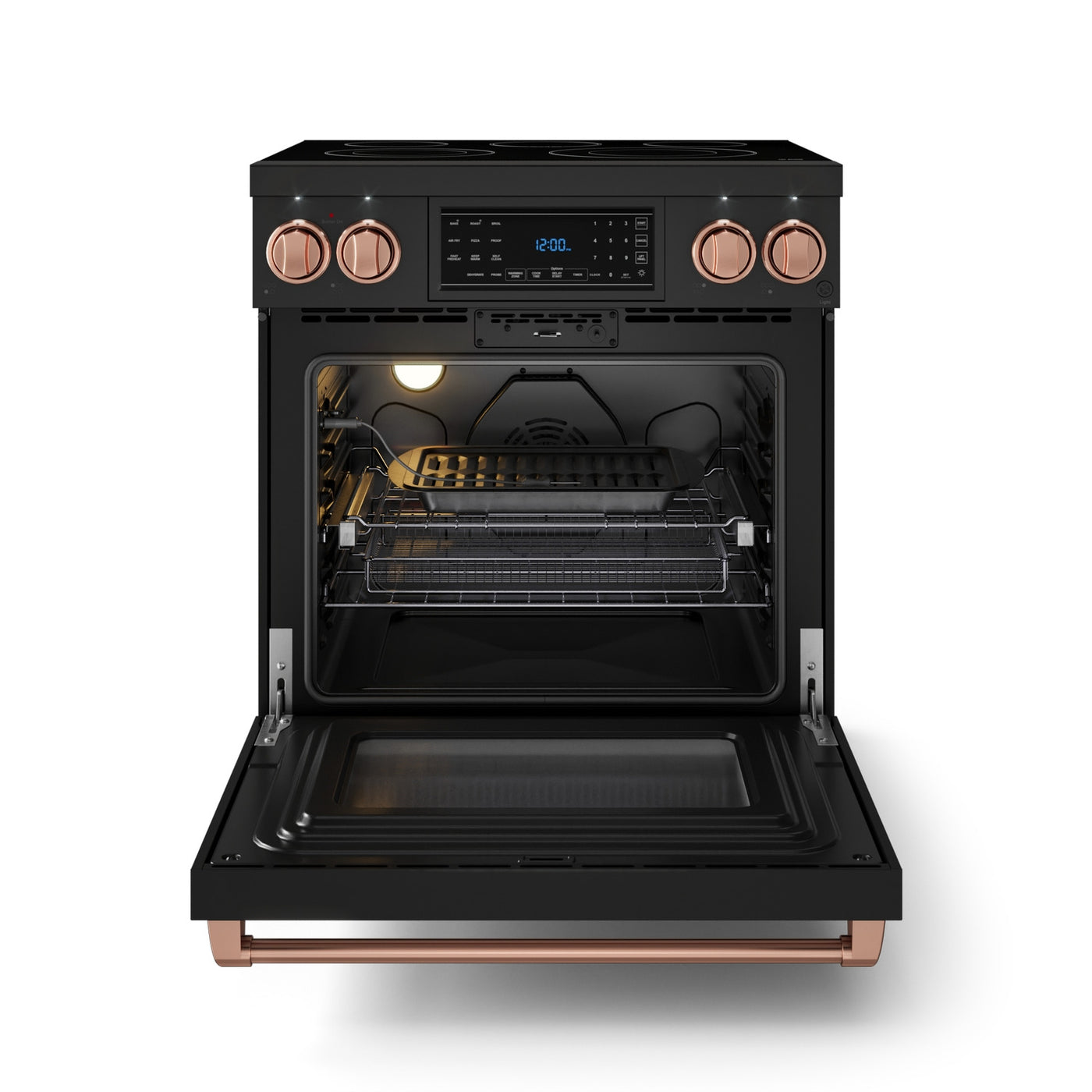 Thor Kitchen Black Stainless Steel Freestanding Professional Electric Range|Gordon Ramsay Series (4.55 cu.ft.) - RSE30B-RSG
