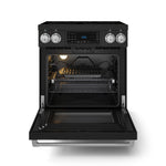 Thor Kitchen Black Stainless Steel Freestanding Professional Electric Range|Gordon Ramsay Series (4.55 cu.ft.) - RSE30B-SS