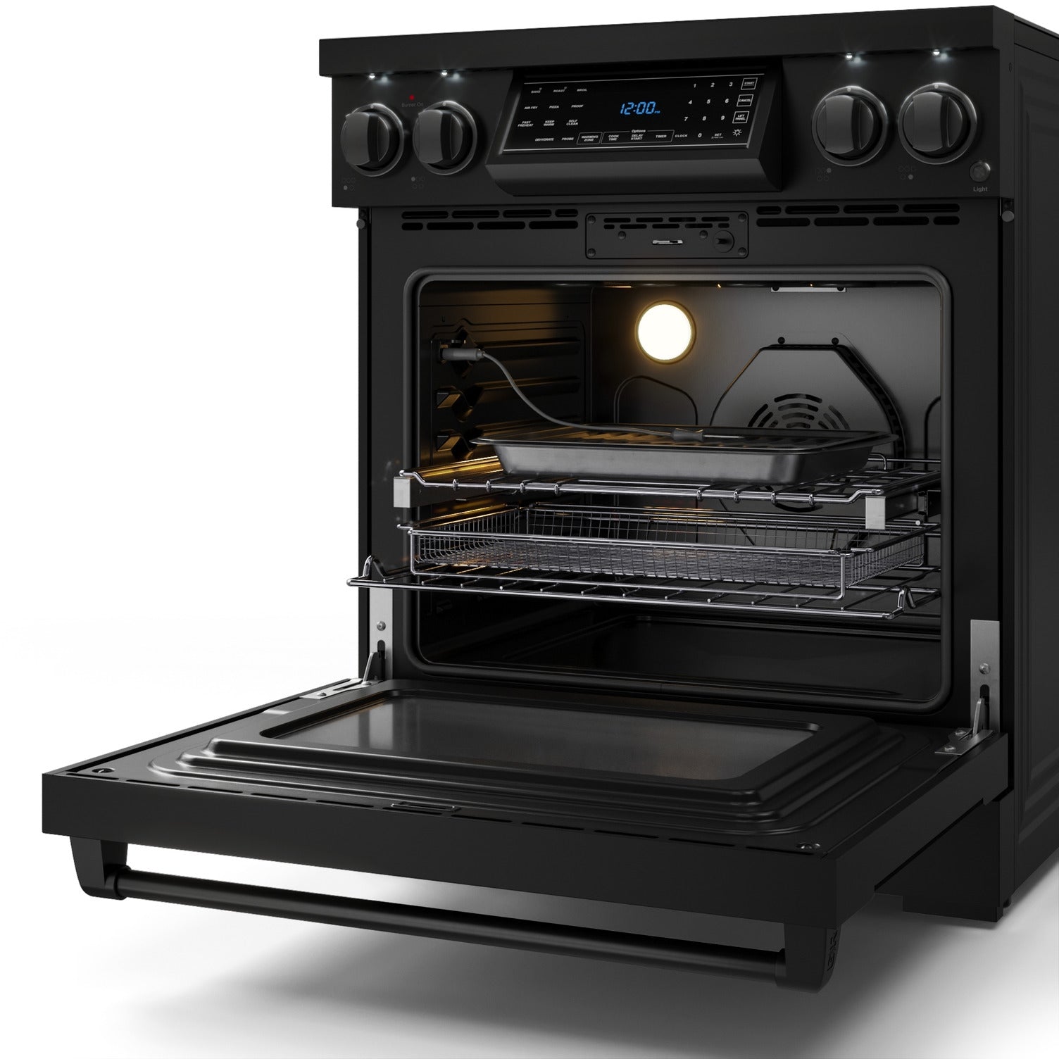 Thor Kitchen Black Stainless Steel Freestanding Professional Electric Range|Gordon Ramsay Series (4.55 cu.ft.) - RSE30B