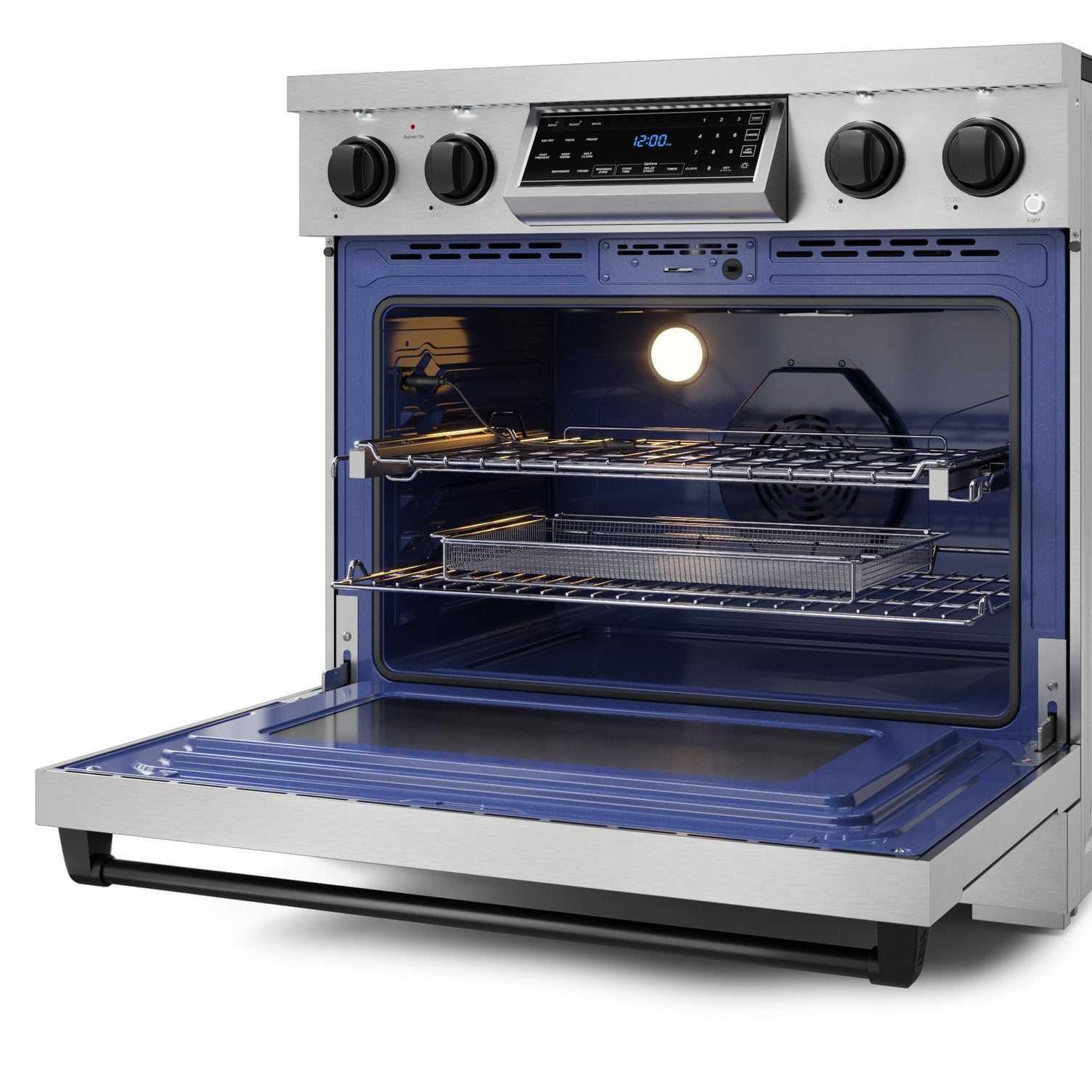 Thor Kitchen Stainless Steel Freestanding Professional Electric Range|Gordon Ramsay Series (6 cu.ft) - RSE36-BLK