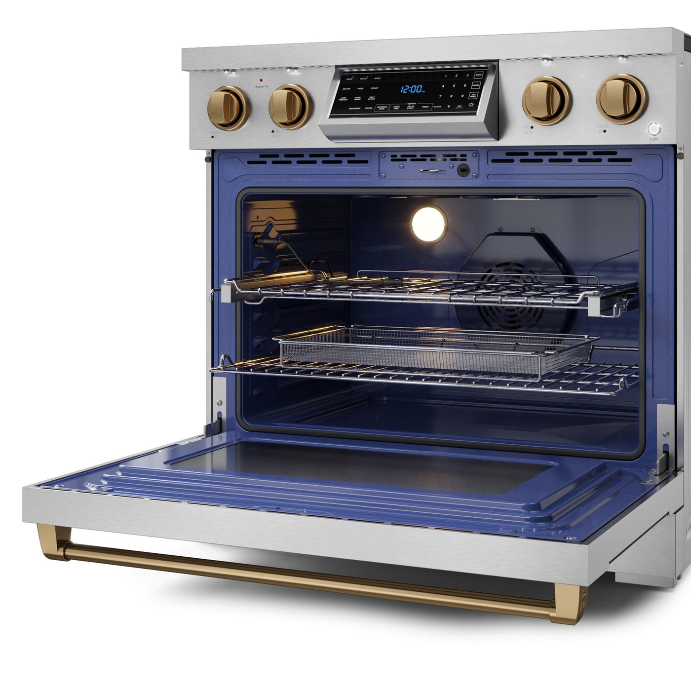 Thor Kitchen Stainless Steel Freestanding Professional Electric Range |Gordon Ramsay Series (6 cu.ft) - RSE36-BRZ