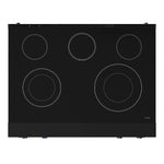 Thor Kitchen Black Stainless Steel Freestanding Professional Electric Range|Gordon Ramsay Series (6 cu.ft) - RSE36B-BLU