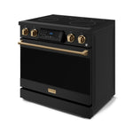 Thor Kitchen Black Stainless Steel Freestanding Professional Electric Range|Gordon Ramsay Series (6 cu.ft) - RSE36B-BRZ