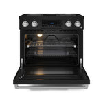 Thor Kitchen Black Stainless Steel Freestanding Professional Electric Range |Gordon Ramsay Series (6 cu.ft) - RSE36B-SS