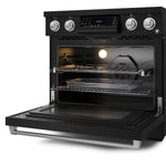 Thor Kitchen Black Stainless Steel Freestanding Professional Electric Range |Gordon Ramsay Series (6 cu.ft) - RSE36B-SS