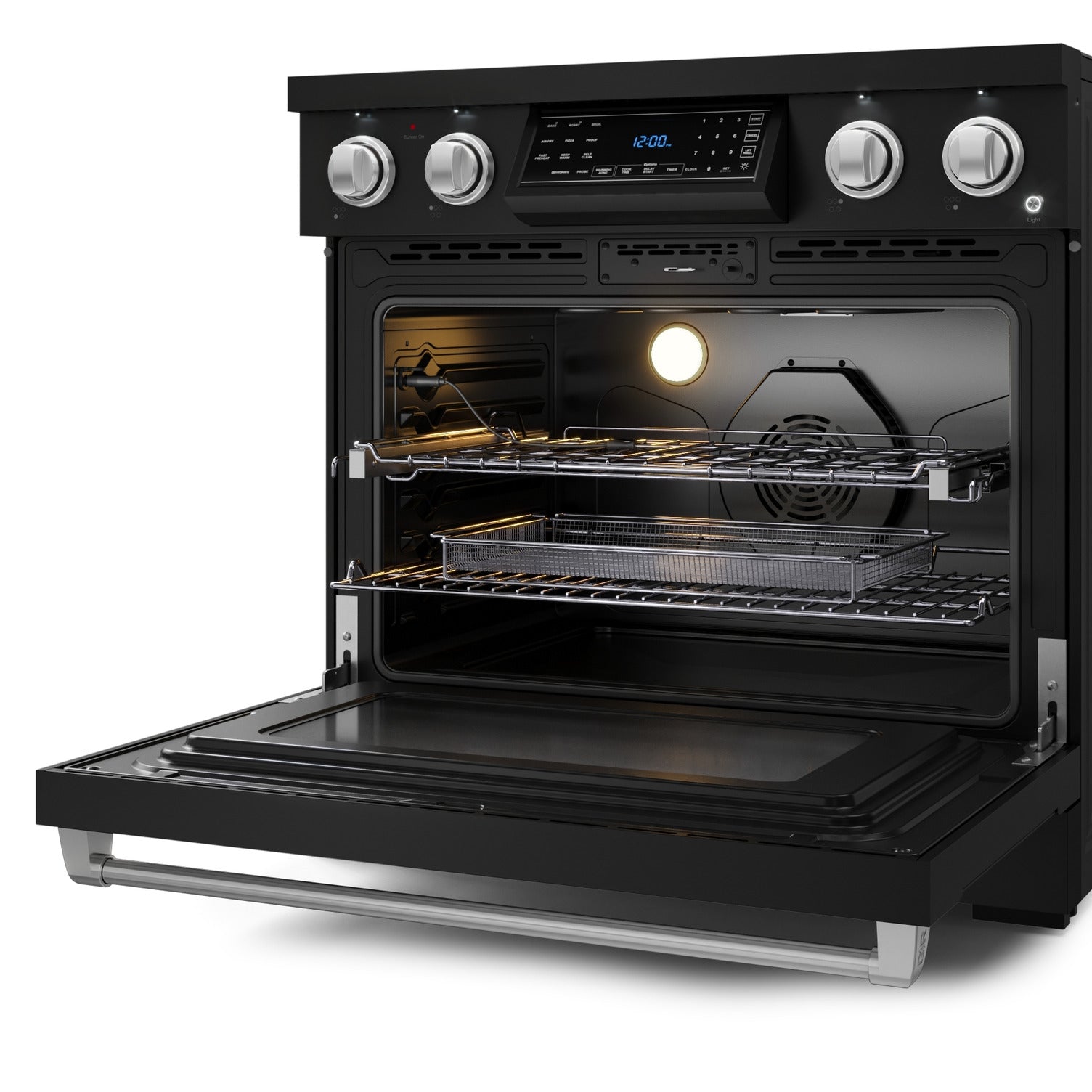 Thor Kitchen Black Stainless Steel Freestanding Professional Electric Range |Gordon Ramsay Series (6 cu.ft) - RSE36B-SS