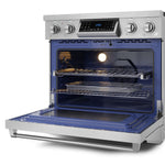 Thor Kitchen Stainless Steel Freestanding Professional Electric Range|Gordon Ramsay Series (6 cu.ft) - RSE36