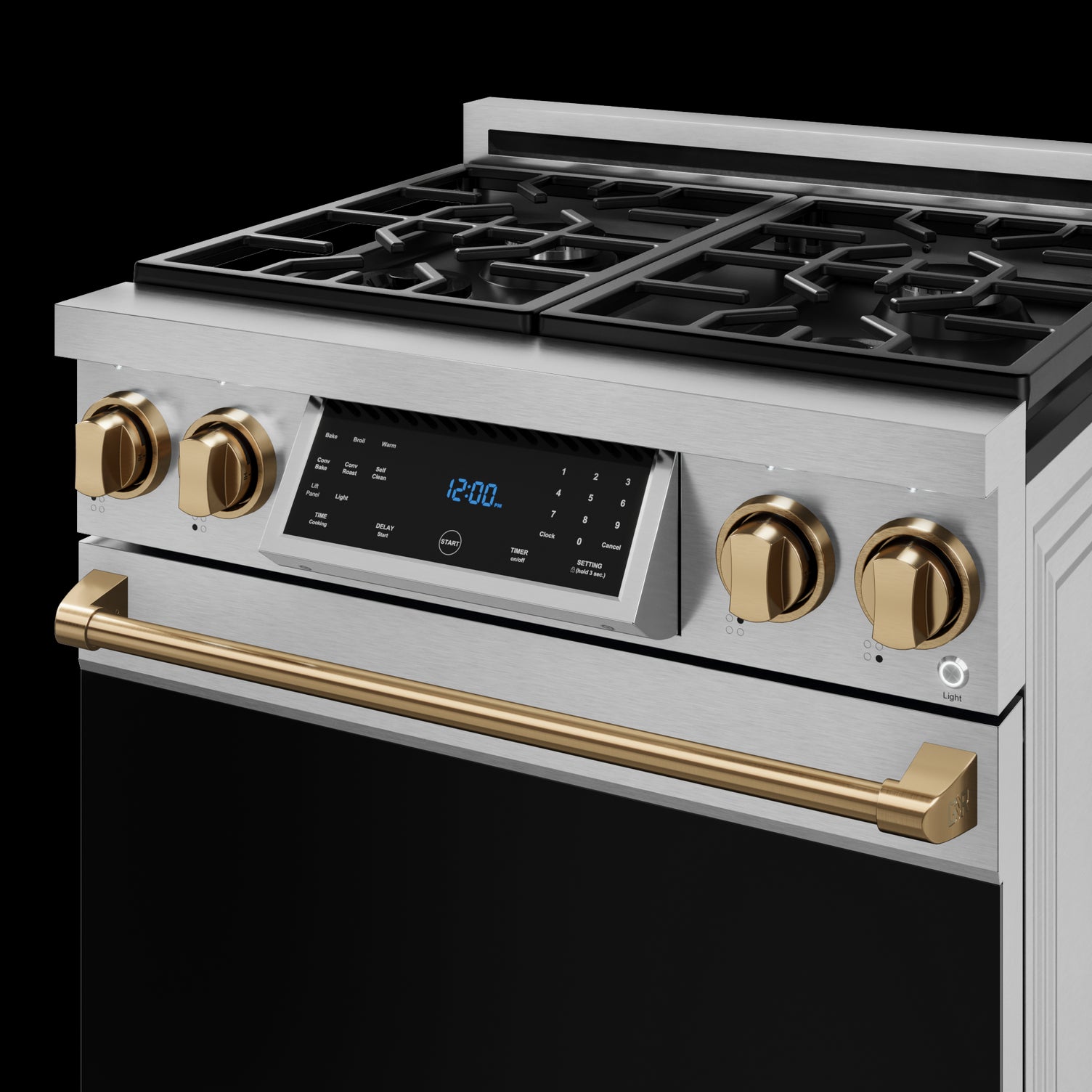 Thor Kitchen Stainless Steel Freestanding Professional Gas Range|Gordon Ramsay Series (4.55 cu.ft.) - RSG30-BRZ