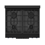 Thor Kitchen Black Stainless Steel Freestanding Professional Gas Range|Gordon Ramsay Series (4.55 cu.ft.) - RSG30B-BLU