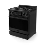 Thor Kitchen Black Stainless Steel Freestanding Professional Gas Range|Gordon Ramsay Series (4.55 cu.ft.) - RSG30B