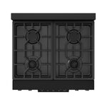 Thor Kitchen Black Stainless Steel Freestanding Professional Gas Range|Gordon Ramsay Series (4.55 cu.ft.) - RSG30B