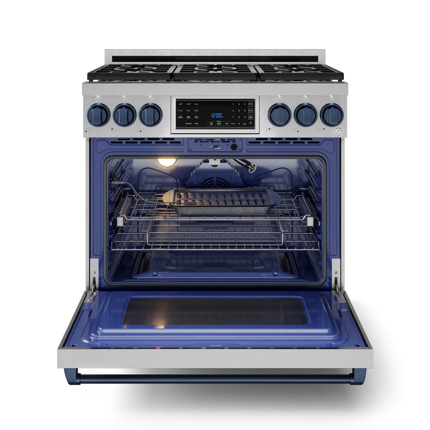 Thor Kitchen Stainless Steel Freestanding Professional Gas Range|Gordon Ramsay Series (6 cu.ft.) - RSG36-BLU
