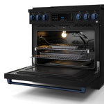Thor Kitchen Black Stainless Steel Freestanding Professional Gas Range|Gordon Ramsay Series (6 cu.ft.) - RSG36B-BLU