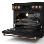 Thor Kitchen Black Stainless Steel Freestanding Professional Gas Range|Gordon Ramsay Series (6 cu.ft.) - RSG36B-RSG
