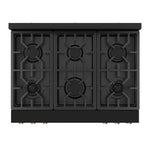 Thor Kitchen Black Stainless Steel Freestanding Professional Gas Range|Gordon Ramsay Series (6 cu.ft.) - RSG36B-RSG