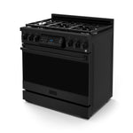 Thor Kitchen Black Stainless Steel Freestanding Professional Gas Range|Gordon Ramsay Series (6 cu.ft.) - RSG36B