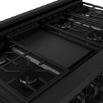Thor Kitchen Black Stainless Steel Freestanding Professional Double Oven Gas Range|Gordon Ramsay Series (7 cu.ft.) - RSG48EB